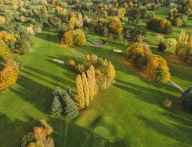 green du golf de saint-nom-la-breteche vu de haut